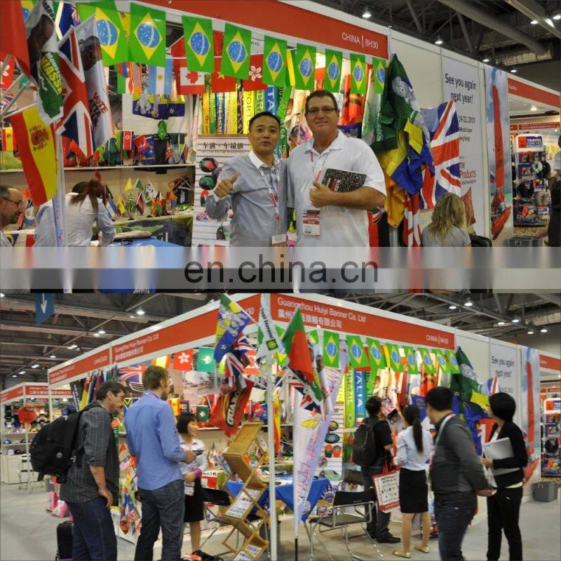 Indoor standing steel flag pole with base