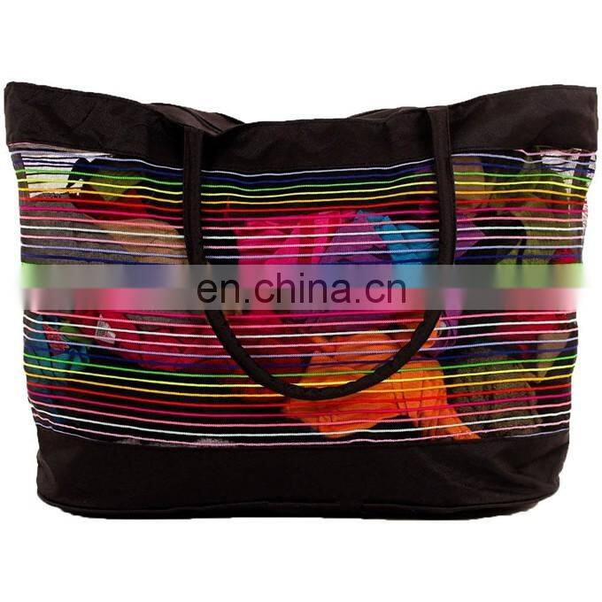Large Mesh Tote Beach Bag Shopping Grocery Shoulder Handbag