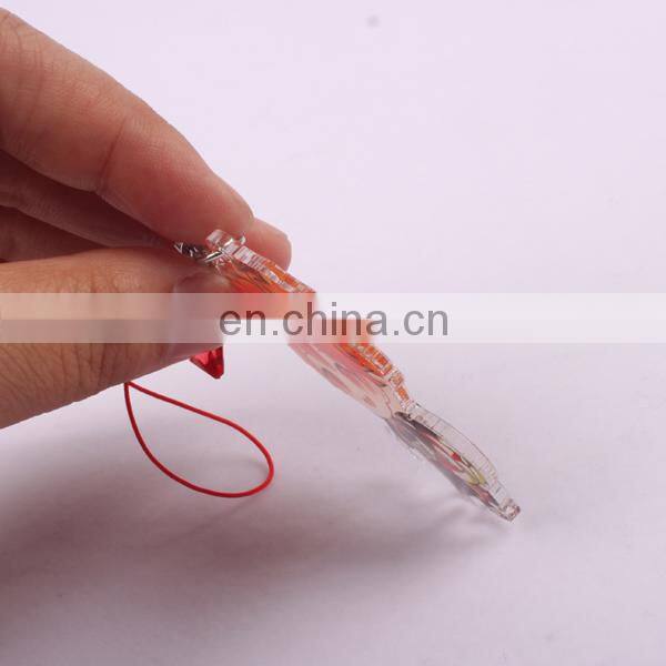 Cheaper Acrylic promotion flashing mobile phone straps custom
