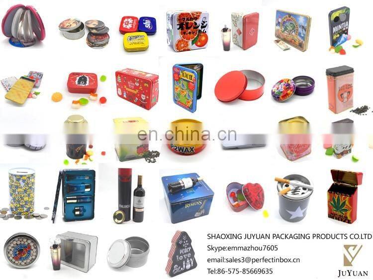 Cute penguin shaped irregular chirstmas gift packing metal tin box