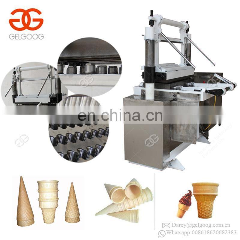 Factory Use Wafer Pizza Cone Cup Bowl Moulding Making Baking Maker Snow Ice Cream Cone Forming Machine