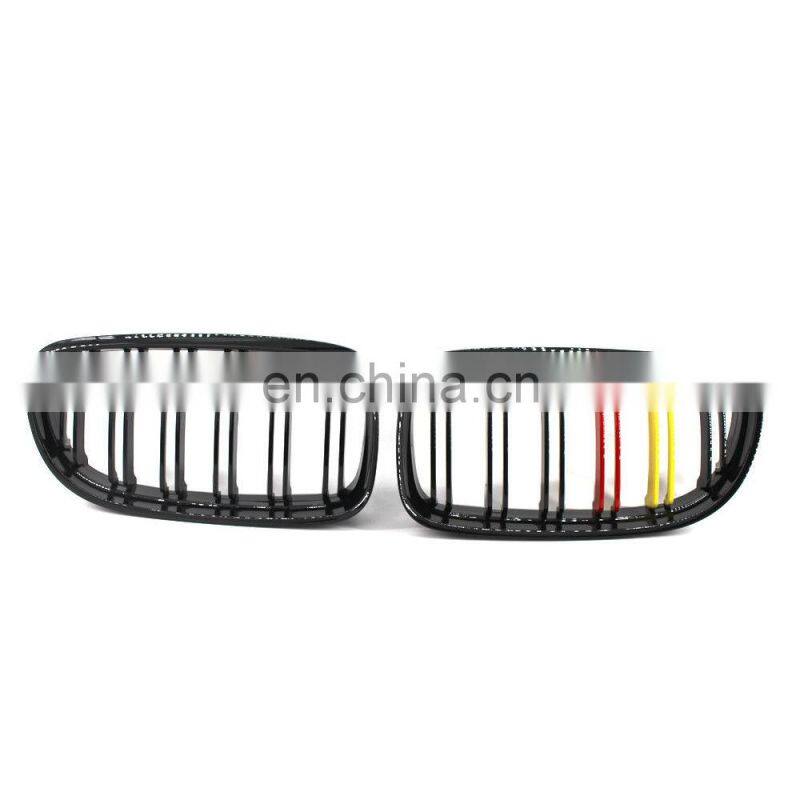 Front Bumper Grille For Bmw E90/E91 German Flag Color Grill For E90/E91 3 Series 08-11 Replacement Red Yellow Grille For Bmw E90