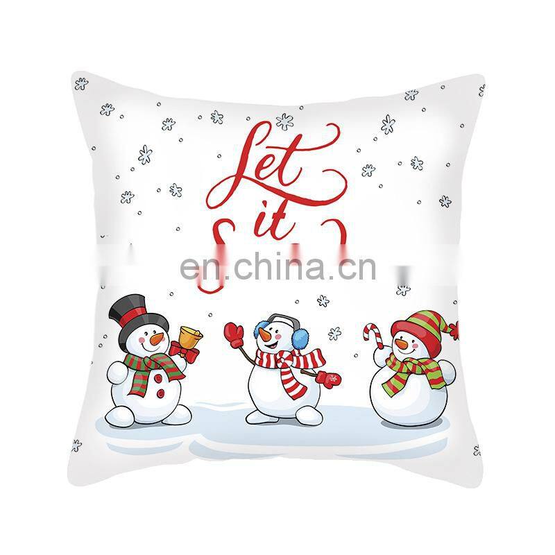i@home Christmas English alphabet simple style chair sofa pillow cushion cover
