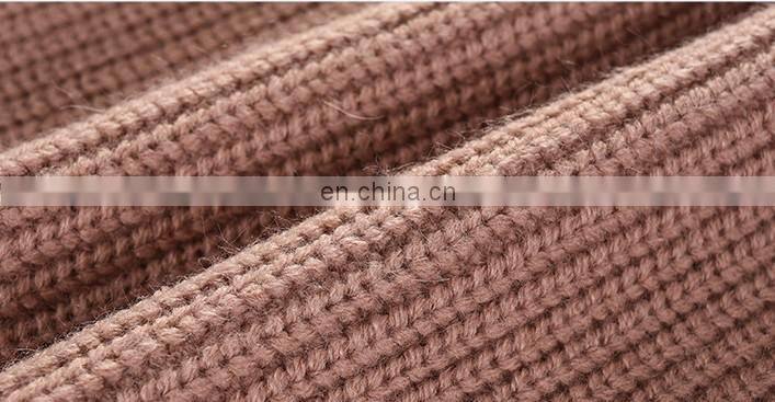 Solid color girls spring autumn clothes knit cotton pullover sweater for kids
