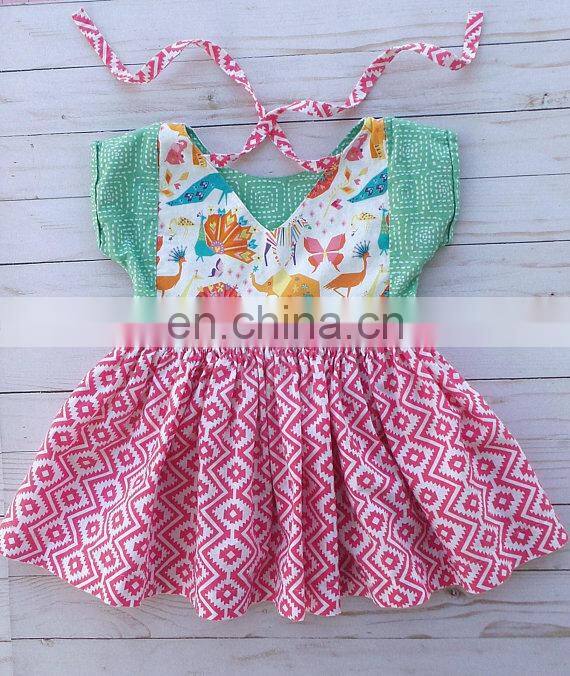 Toddler Girl Summer Cotton Dress Cute Printed Vintage Kids Dresses