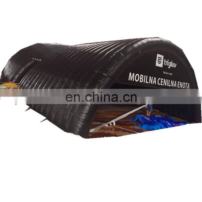 Customized PVC air pop up inflatable tunnel construction tent for events
