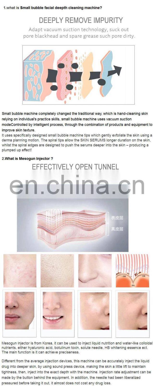 2 In 1 Facial Cleaning Water Hydra Dermabrasion Meso Device Beauty Machine