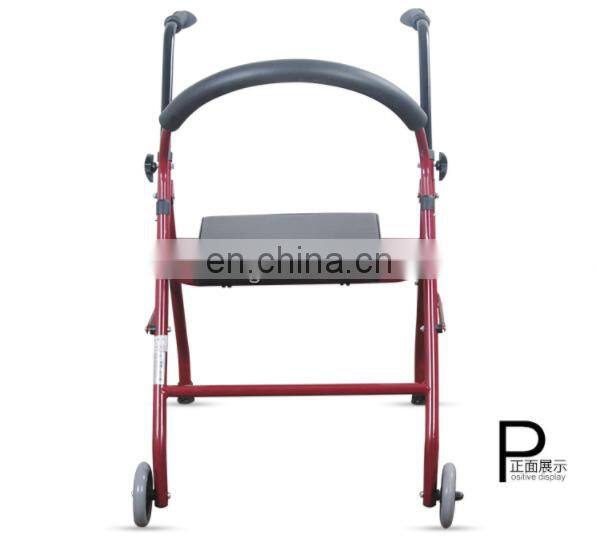 Good price rollator with seat 4 wheels walker for old people