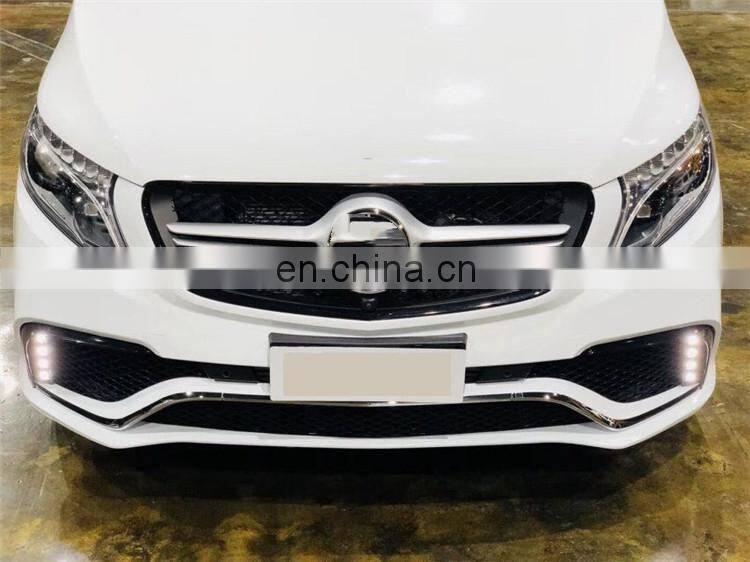 V class w447 body kit fit for V250 V260L to EUROCAR style with front bumper grille rear bumper 2016 2017 2018 year