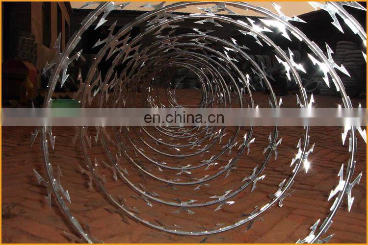 Sharp razor barbed wire fencing for Italy