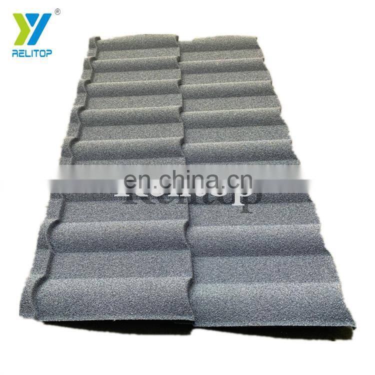 Milano Pure Blue Color Stone Coated Metal Roofing Prefab Villa House Use Galvalume Roofing Sheet Direct Sale From Manufacturer