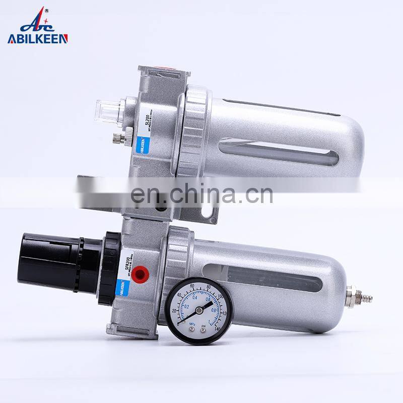 Manual Drain SFC 400 Air Source Treatment Pressure Standard Water Trap Lubricator Combination Filter Regulator Air