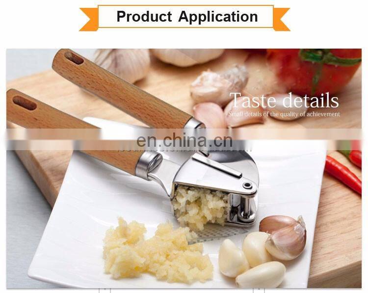 Wholesale Wooden Handle Garlic Presser