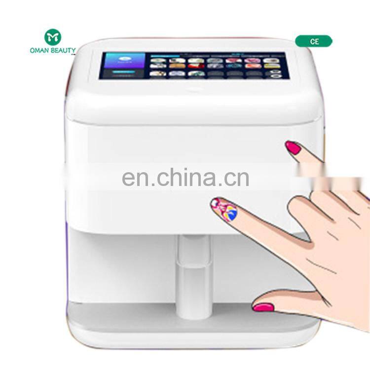 2022 automatic common electric diy smart nail stamp printer making machine 3d sticker christmas valentine gel art chip dry
