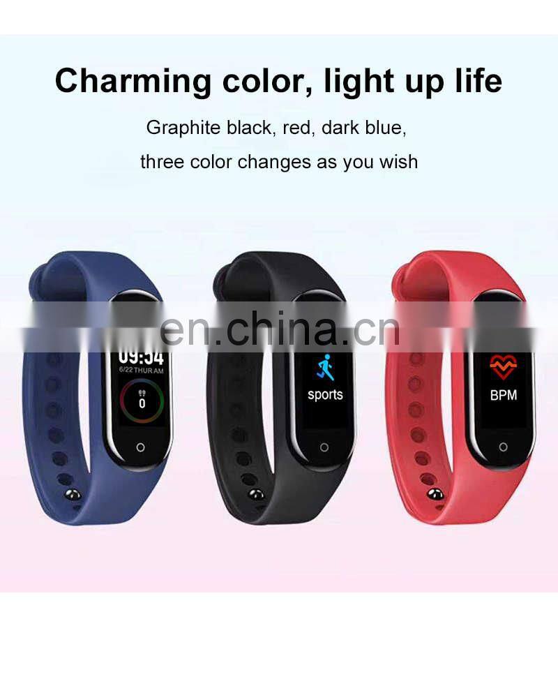 M4 Smart Watch Sport Bracelet Waterproof Sedentary Remind Heart Rate Fitness Tracker Smartwatch M4