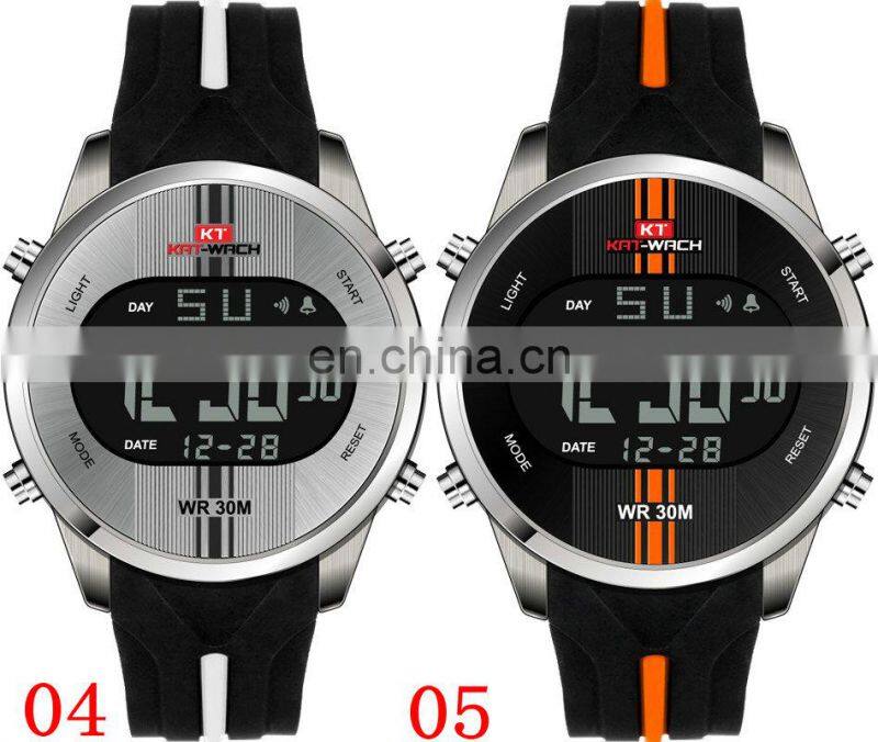2019 KAT-WACH 716 Men's Fashion&Casual Watch Digital Movement Multi-Function Sport Watches