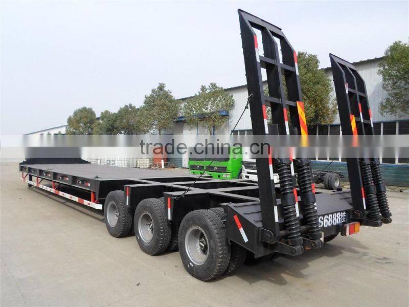 Triaxle low bed semitrailer with good price for sale 008615826750255 (Whatsapp)