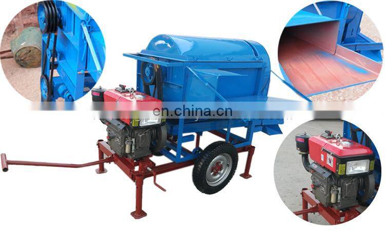 Mini Mobile Multi Agricultural Rice Millet Thresher Threshing Machine Price