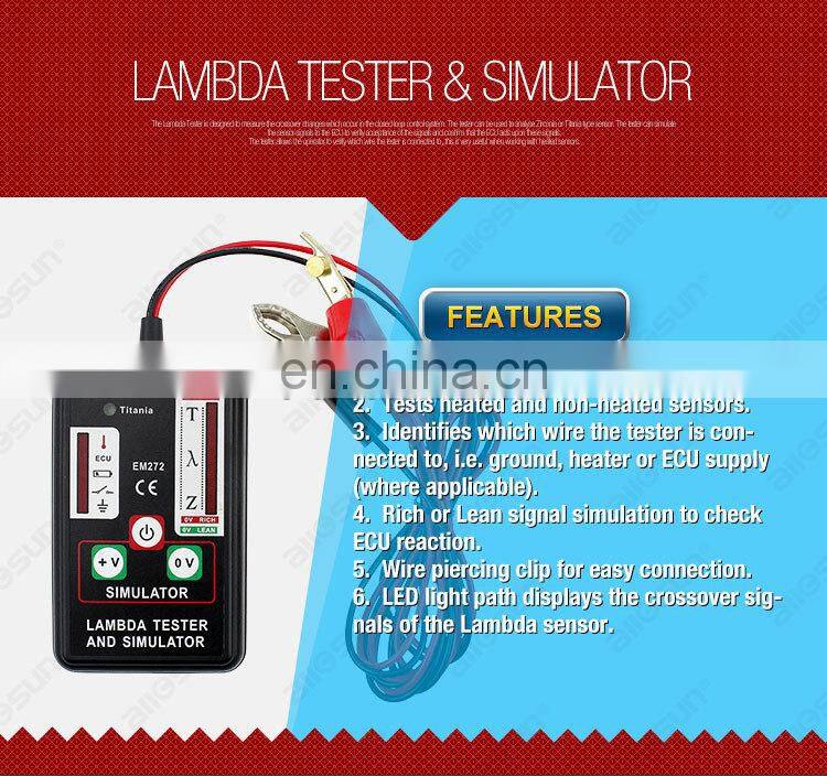 All-Sun EM272 Lambda Sensor tester & simulator test 1,2,3 and 4 wires sensors automotive test