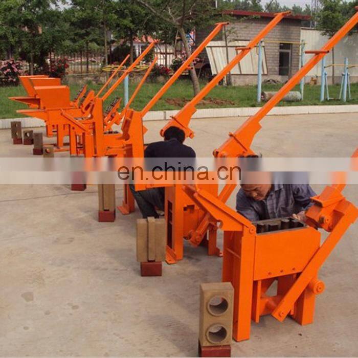 manual clay hydraulic press form concrete brick making machine/cement brick machine