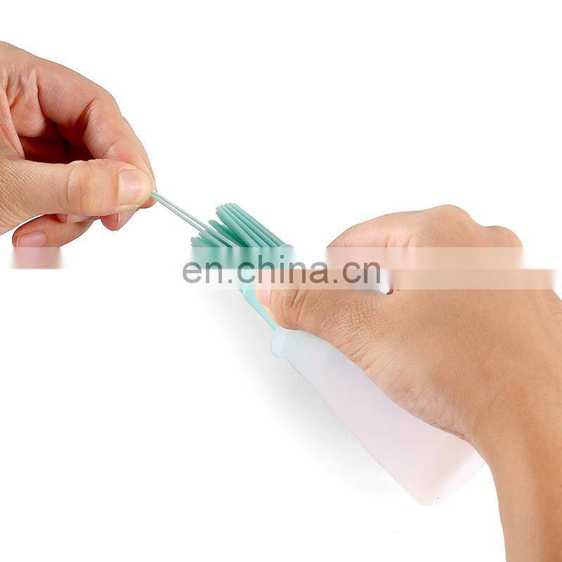 Barbecue Oil Brush Oil Dispenser with Brush High Temperature Resistant Silicone Oil Bottle with Brush Kitchen Baking Gadgets