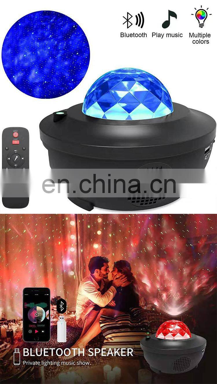 Starry Night Light Projector For Kids Bedroom Star Led Usb Rechargeable Musical Laser