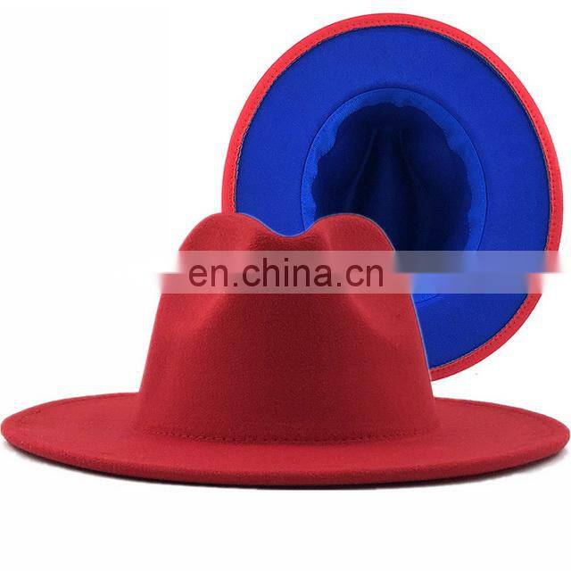 2022 Unisex Custom Wholesale Red Bottom Men Women Fedora Hats
