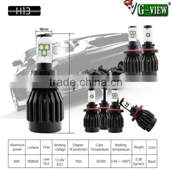 4000LM 6500K/8000K Led Headlight H4, 30W All In One Led Headlight H4