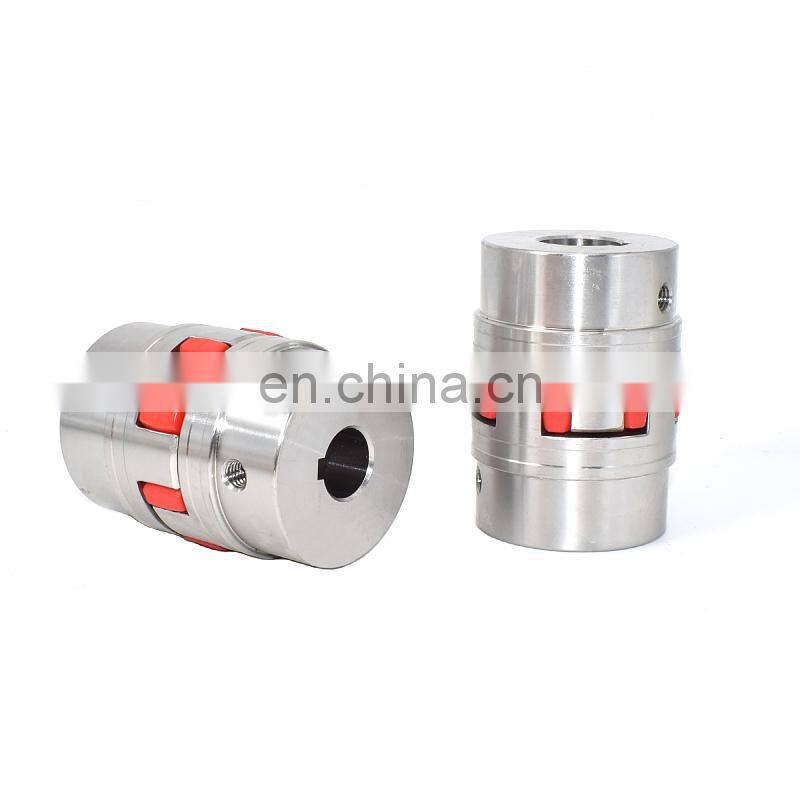 D55l78 Four Jaws Aluminum Plum Flexible Coupling Motor Shaft Connector Inner Dia 10-30mm For Large Cnc Ballscrew Coupler Router