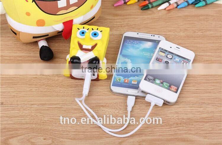 wholesale cartoon SpongeBob power bank 2600mah