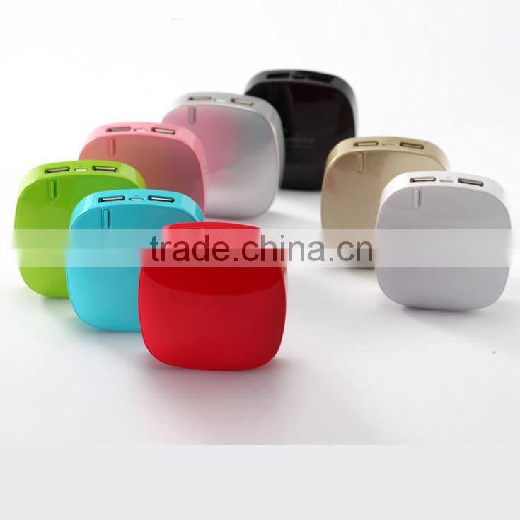 Square shape 6000mAh power bank portable mobile charger