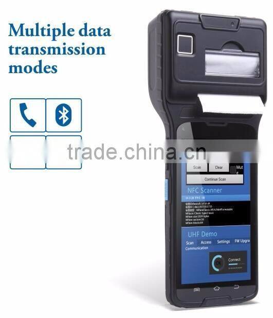 2D barcode scanner thermal printer with UHF RFID reader module