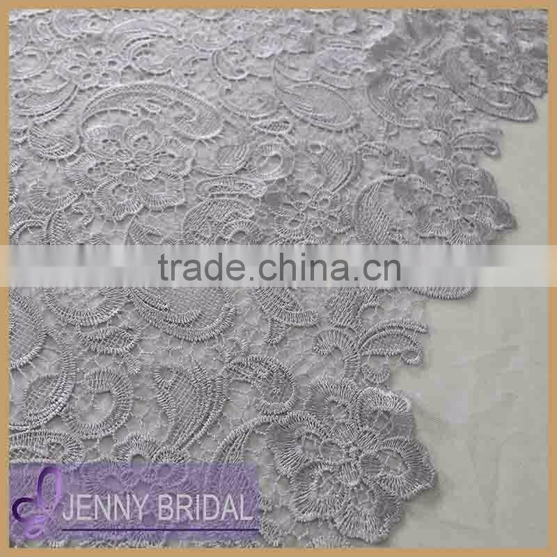 TL036A made in china beautiful gery wedding lace table overlays for sale