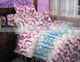 100% polyester microfiber bed sheet sets/ high quality linen bed sheet sets