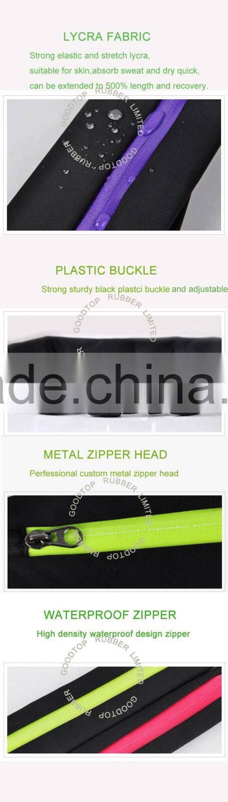 Spandex running belt private label