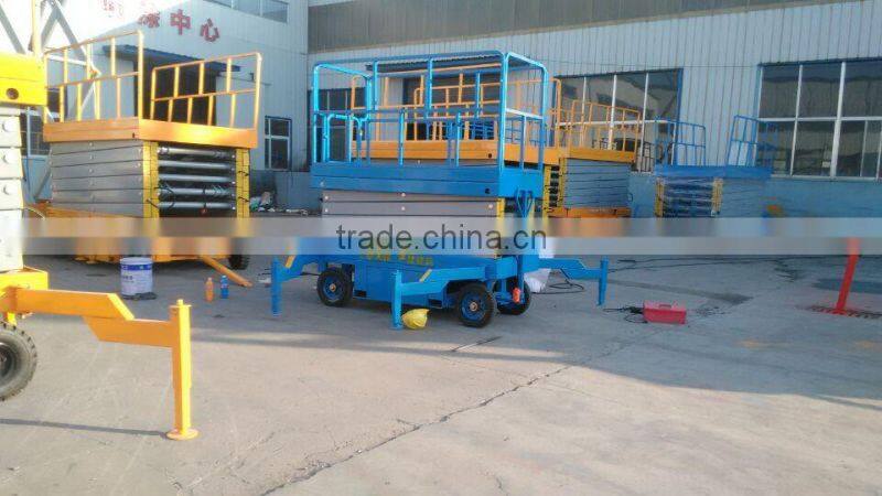 6m 500kg Mobile hydraulic scissor platform/aerial platform