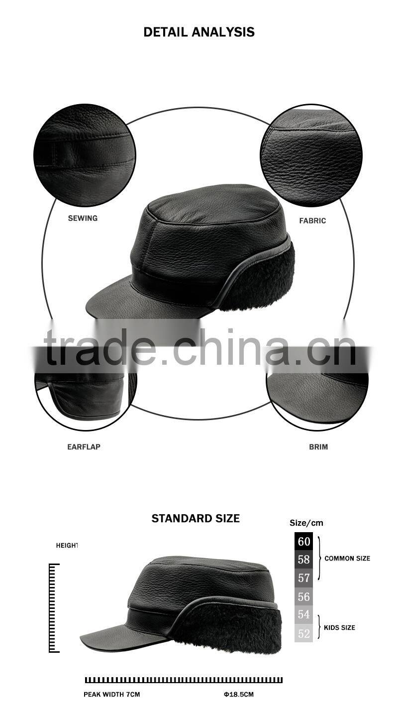 New design vogue comfortable custom military trooper cap