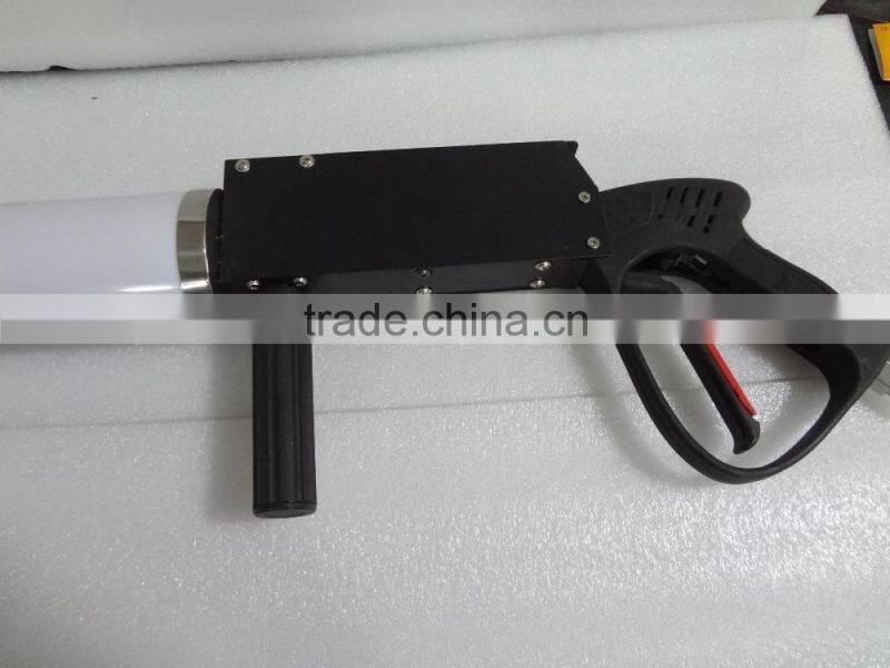 RGB color tube DJ co2 gun rechargeable with 3m high press hose led co2 gun