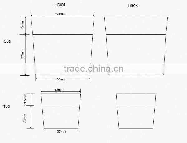 15g China Wholesale Cheap PP Plastic Cosmetic Jar for Facial Cream