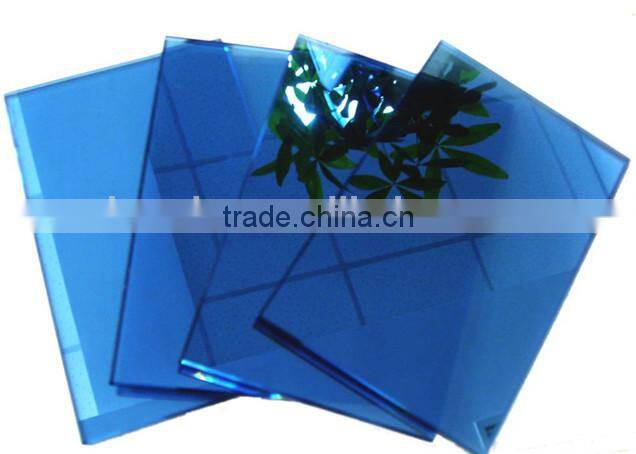 Colored reflective glass windows