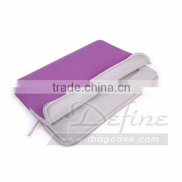 Water resistant Neoprene Laptop Sleeve Case Bag/Notebook Computer Case/Briefcase Carrying Bag