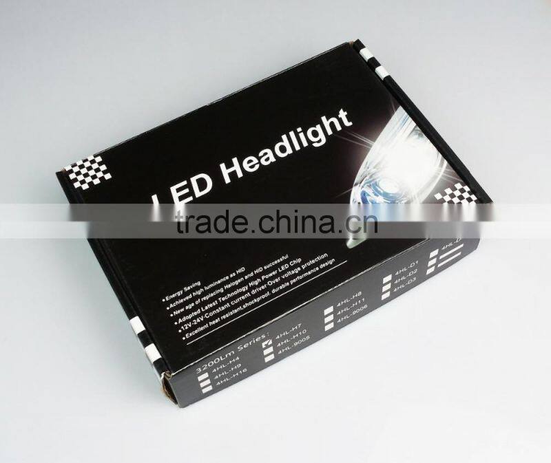 2 years warranty super waterproof 35w 6500k h7 car led headlight with USA customized chip