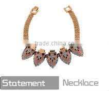 wholesale gold plating chain colorful beads chain with rhinestone buttlefly cheapest necklace