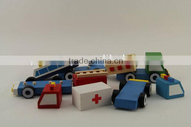 Wooden ambulance toy,wooden police toy, wooden toy trucks and cars