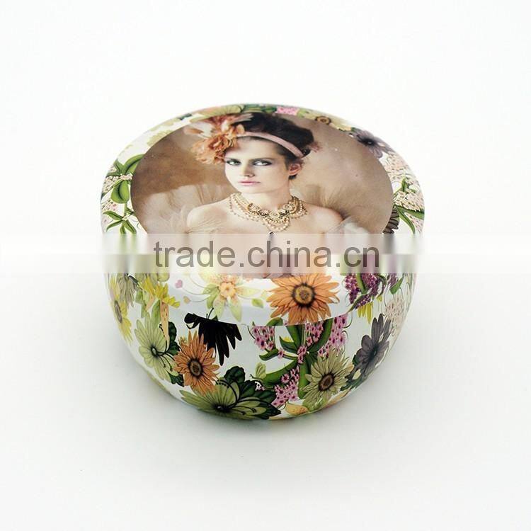 12OZ scented candle tin in containers with three wick