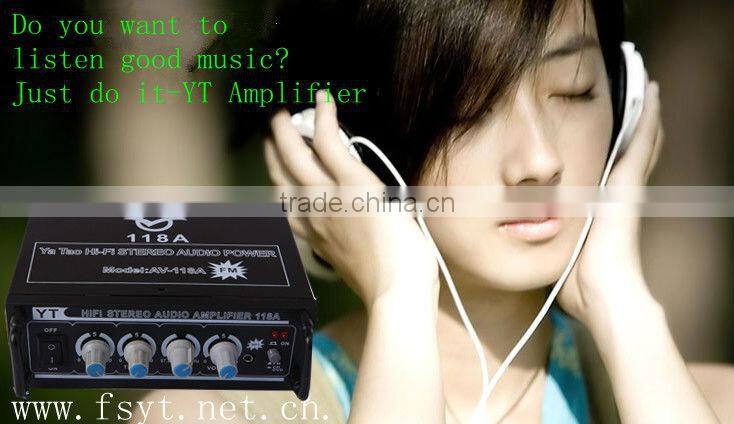 hi-fi stereo amplifier YT-118A with ICD/VCD/DVD input