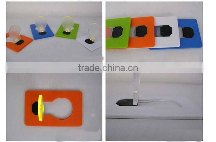 novelty Mini Portable Pocket LED Card Light Lamp put in Purse Wallet