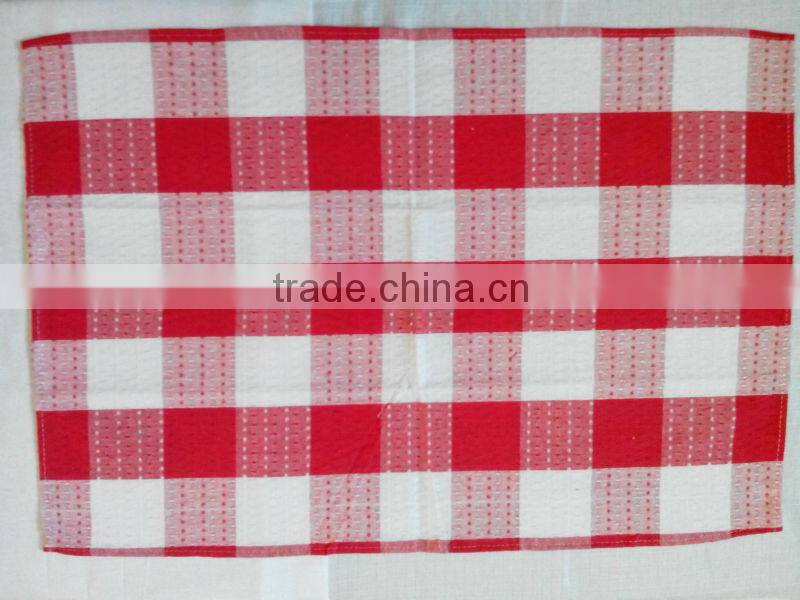 Yarn dye cotton tea towel