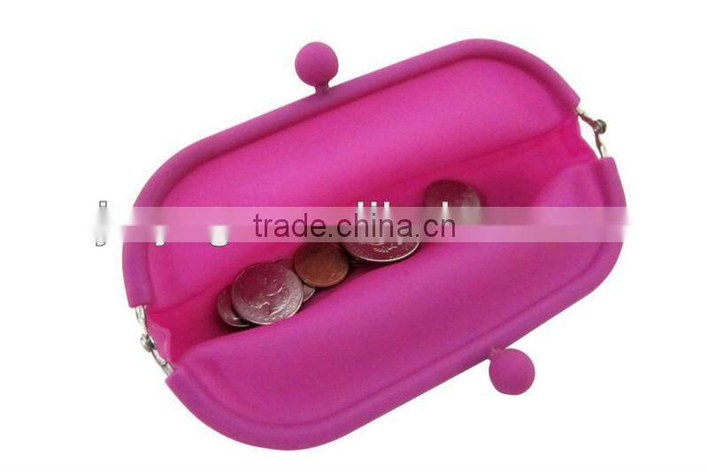 Cheap silicone purse wallet/ silicone coin purse/new product design silicone pouch