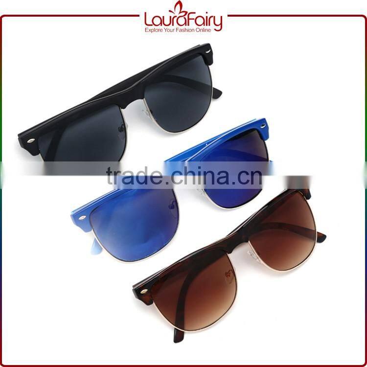Laura Fairy Second Hand Fashion Unisex Plastic Blue Frame Myopia Sunglasses China